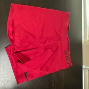Nike Women's Athletic Red Shorts